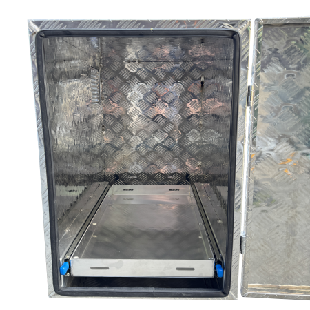 Aluminium Caravan Trailer Tool Box for Generator or Webber BBQ