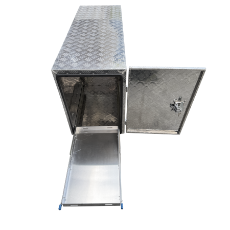 Aluminium Caravan Trailer Tool Box for Generator or Webber BBQ