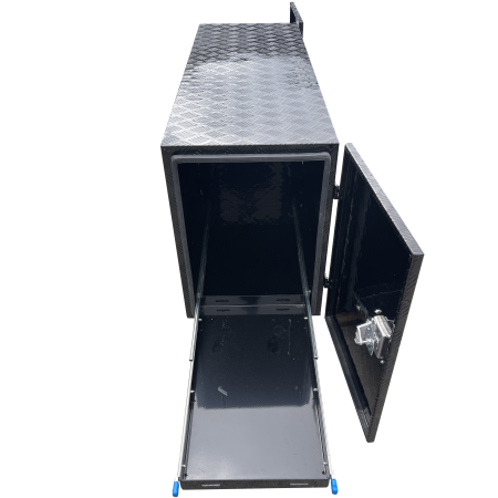 Aluminium Caravan Trailer Tool Box for Generator or Webber BBQ