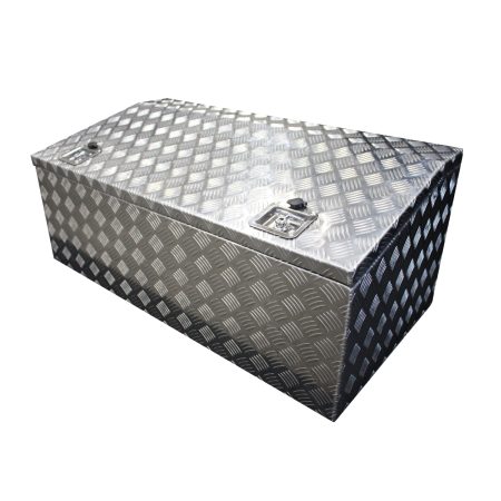 Checker Plate Chest Top Open Aluminium Tool Box
