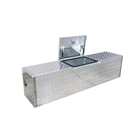 Aluminium Caravan Trailer Tool Box for Generator, Webber BBQ and Gas Bottle