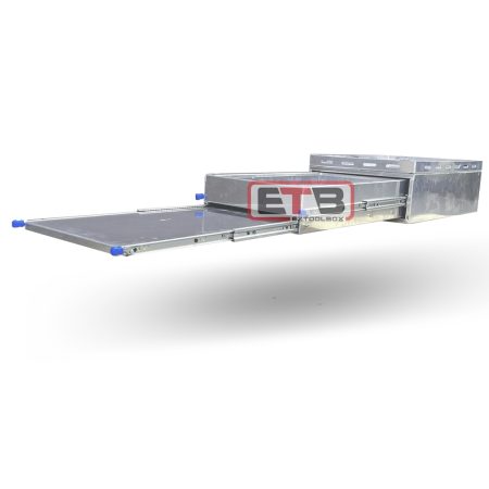 530mm Wide Aluminium Ute Canopy Slide Drawer / Bench