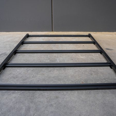 Black Low Profile Aluminium Full Roof Rack with Unistruts