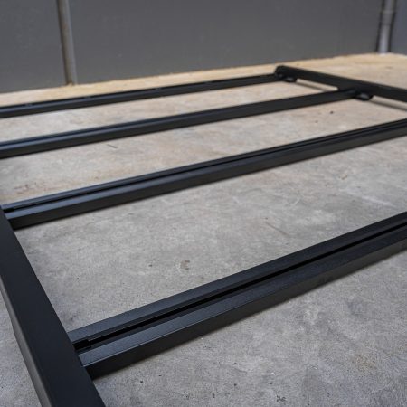 Black Low Profile Aluminium Full Roof Rack with Unistruts