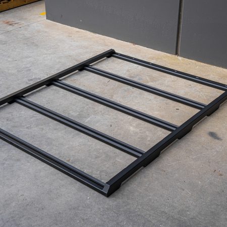 Black Low Profile Aluminium Full Roof Rack with Unistruts