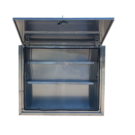 Flat Plate Full Door Aluminium Truck Toolbox