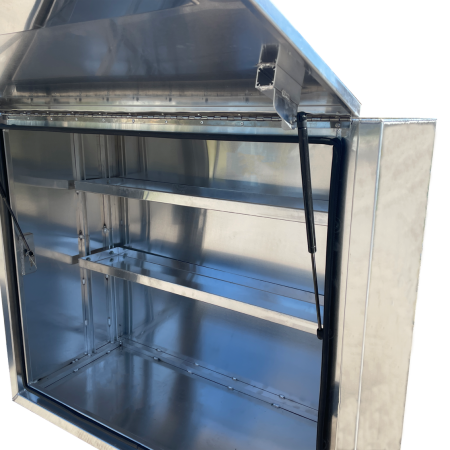 Flat Plate Full Door Aluminium Truck Toolbox