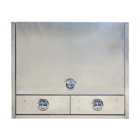 Flat Aluminium Truck Toolbox with