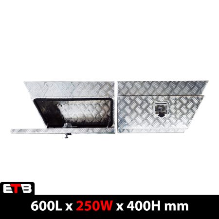 Checker Plate Aluminium Under Tray Tool Boxes