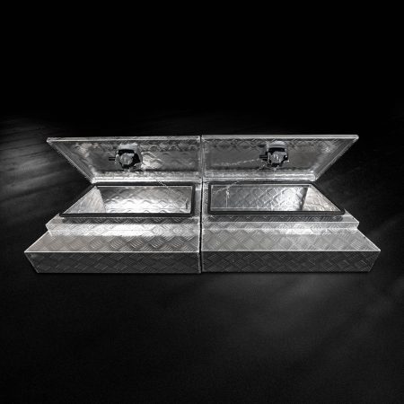 Checker Plate Aluminium Under Tray Tool Boxes