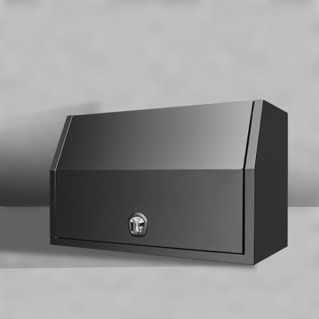 BLACK Flat Plate Full Door Aluminium Toolbox