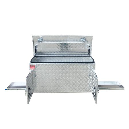 Aluminium Caravan Trailer Tool Box for Generator, Webber BBQ