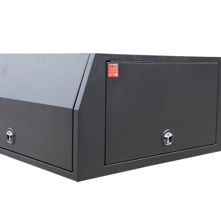 Black 1800mm 3 Doors Aluminium Ute Canopy