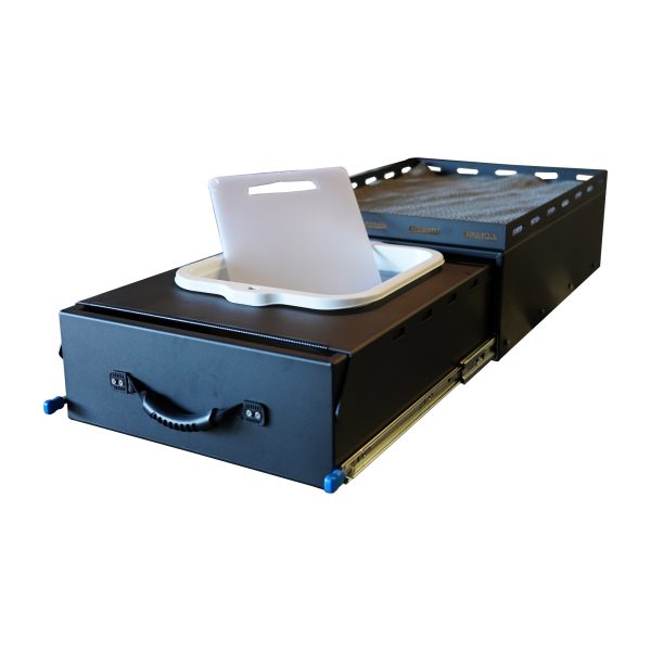 700mm Wide Aluminium Ute Canopy Slide Drawer / Bench