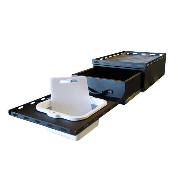 700mm Wide Aluminium Ute Canopy Slide Drawer / Bench