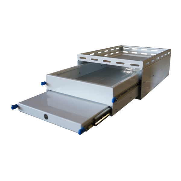 530mm Wide Aluminium Ute Canopy Slide Drawer / Bench