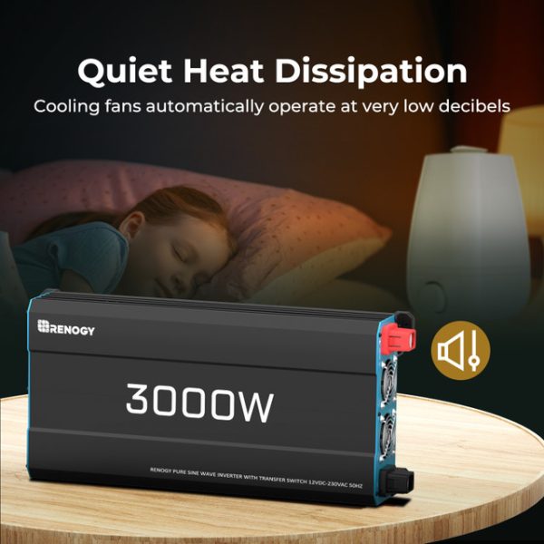 3000W 12V to 230V/240V Pure Sine Wave Inverter (with UPS Function)
