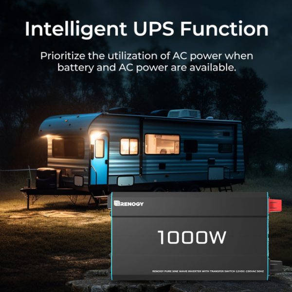 1000W 12V to 230V/240V Pure Sine Wave Inverter (with UPS Function)