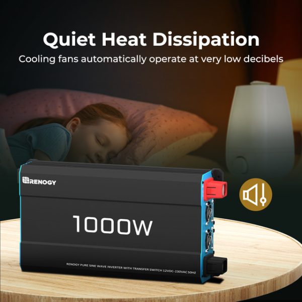 1000W 12V to 230V/240V Pure Sine Wave Inverter (with UPS Function)
