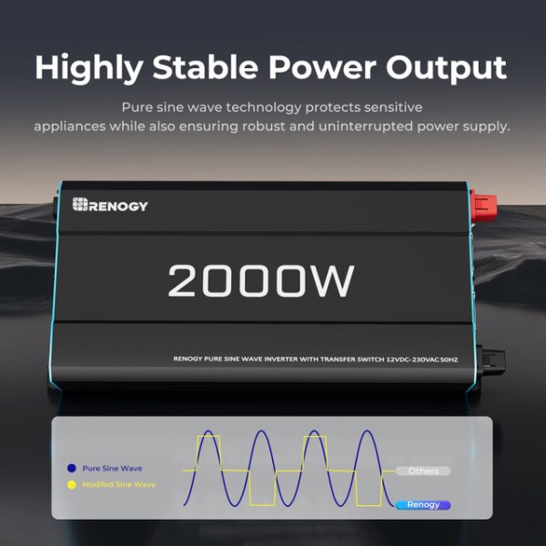 2000W 12V to 230V/240V Pure Sine Wave Inverter (with UPS Function)