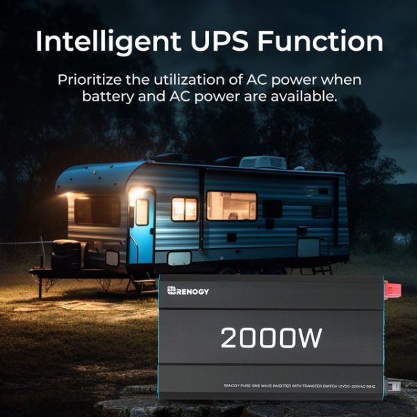2000W 12V to 230V/240V Pure Sine Wave Inverter (with UPS Function)