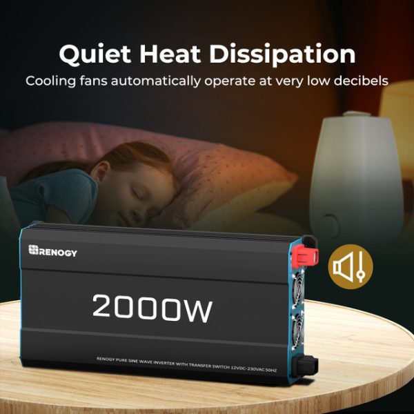2000W 12V to 230V/240V Pure Sine Wave Inverter (with UPS Function)