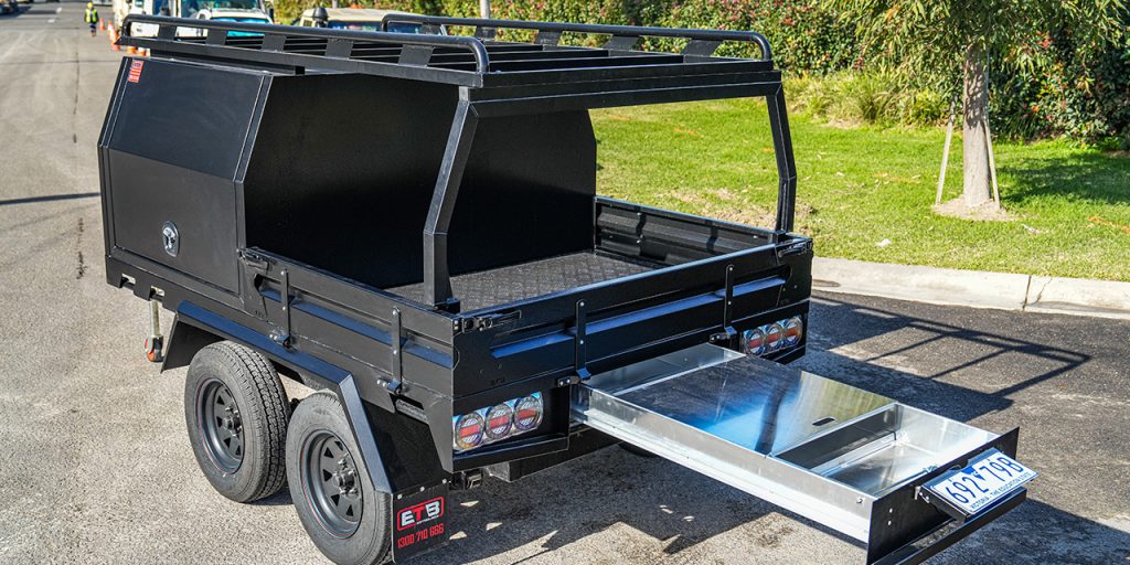 Tray and canopy: For Your Thoughts, For Your Love 1 CAT TRAILER