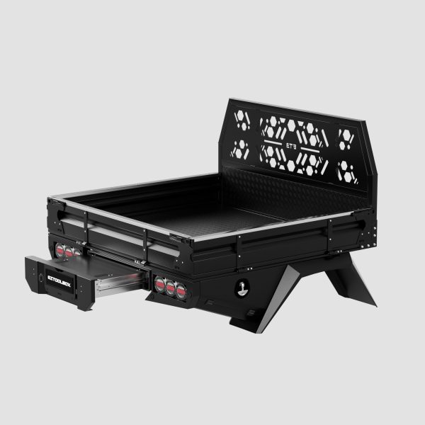Black Full Set Aluminium Tray 1650mm with Trundle Drawer - Image 2