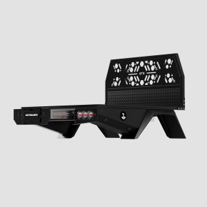 Black 1850mm Aluminium Tray with Trundle Drawer 2 1850mm Aluminium Tray with Trundle Drawer