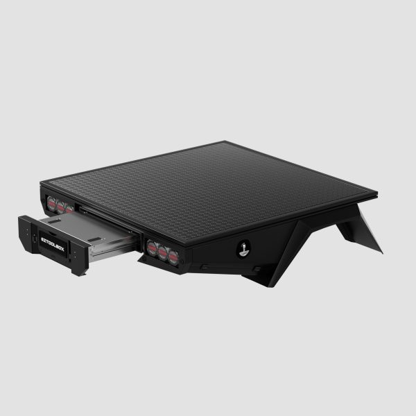 Black Aluminium Tray 1800mm with Trundle Drawer
